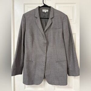 Giorgio Armani le Collezioni Women's Blazer Gray Wool Blend Size 12